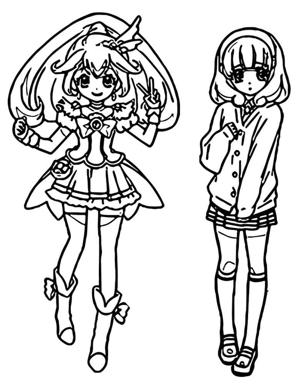 Dibujos de Dibujar Kise Yayoi de Glitter Force para colorear