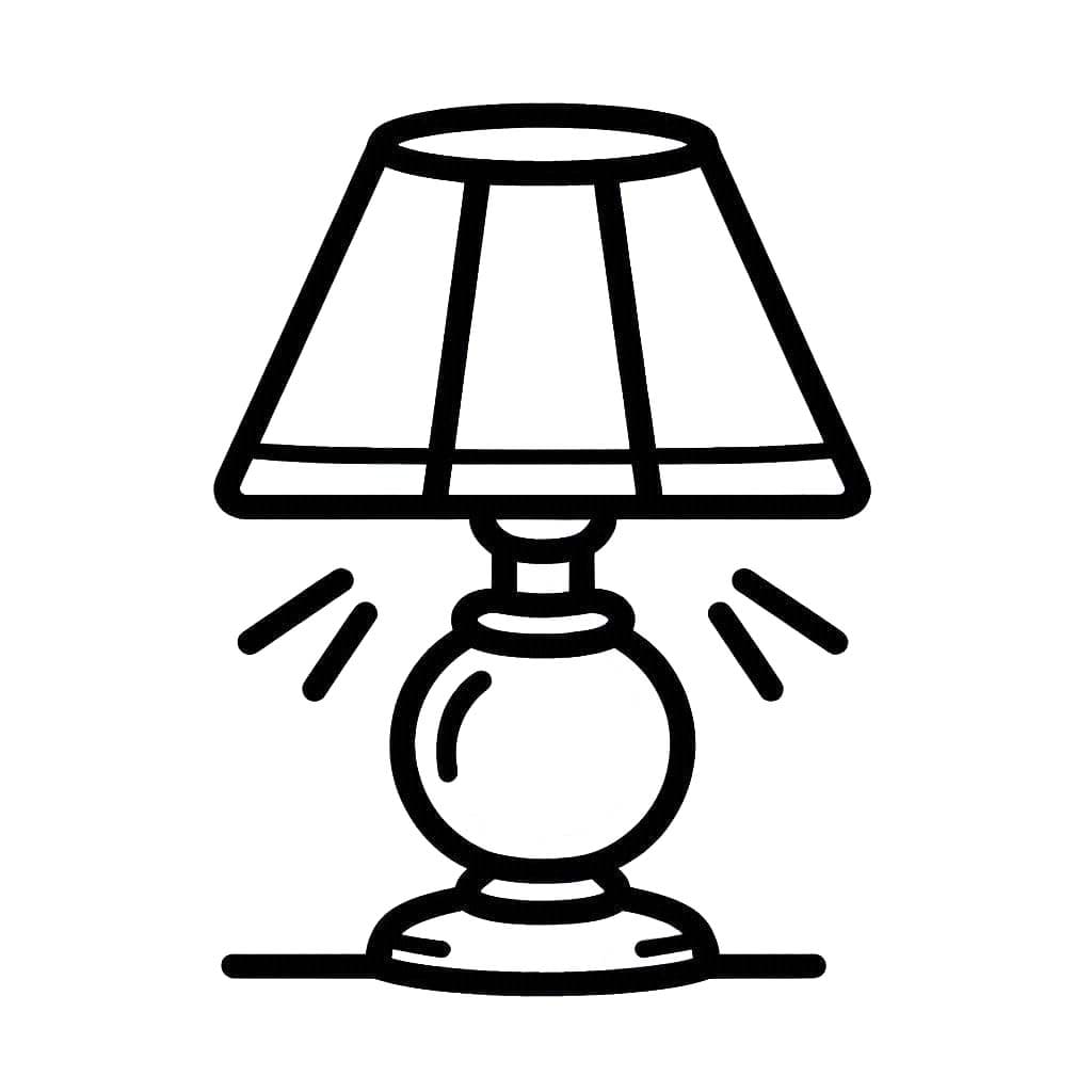 Dibujos de Dibujar Lampara fácil para colorear