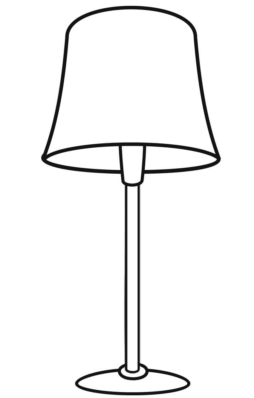Dibujos de Dibujar Lampara imprimible gratis para colorear