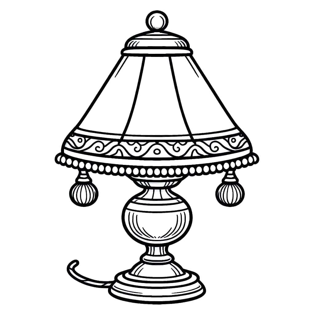 Dibujos de Dibujar Lampara sencillo para colorear