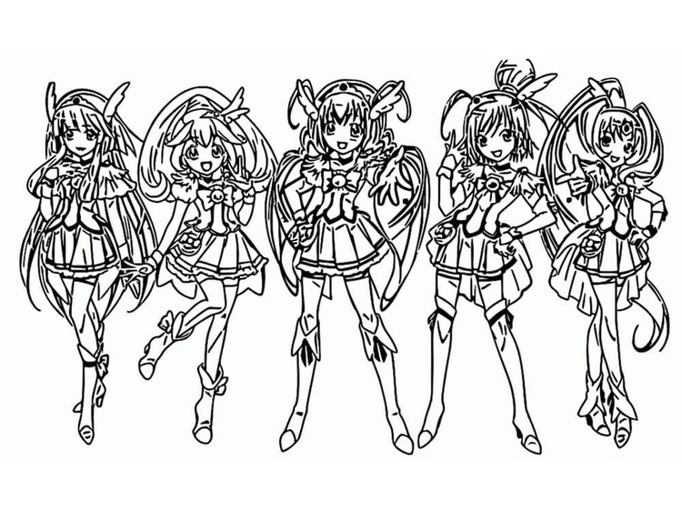 Dibujos de Dibujar libre Glitter Force para colorear
