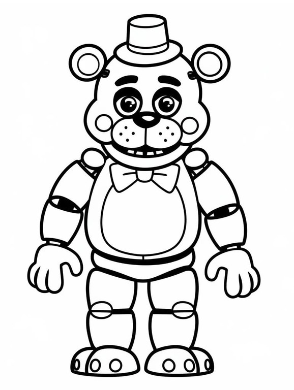 Dibujos de Dibujar lindo Freddy Fazbear para colorear