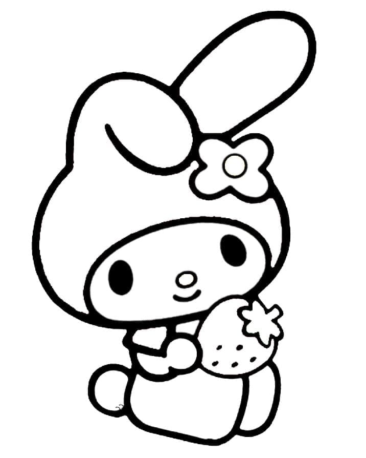 Dibujos de Dibujar lindo My Melody imprimible para colorear