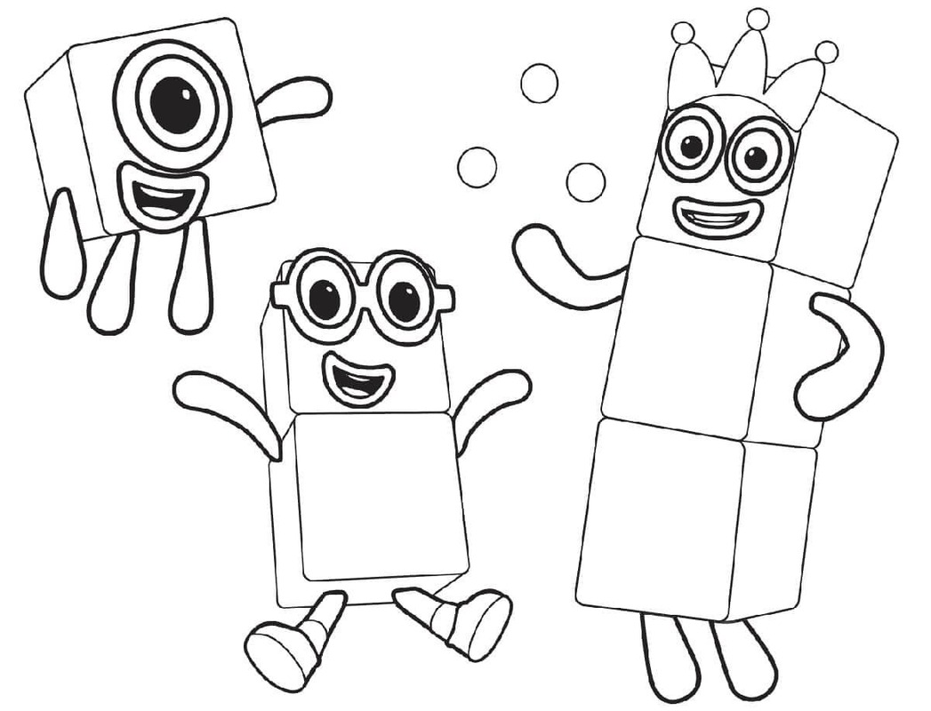 Dibujos de Dibujar lindo Numberblocks para colorear