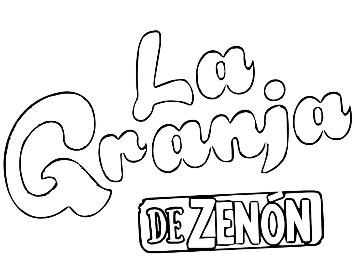 Dibujar logotipo Granja de Zenón para colorir
