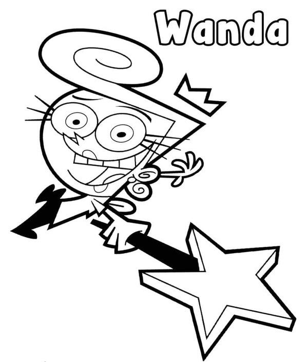 Dibujos de Dibujar Los Padrinos Mágicos animados para colorear