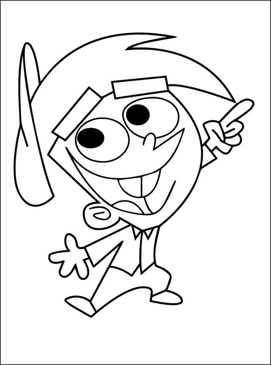 Dibujos de Dibujar Los Padrinos Mágicos gratis para colorear