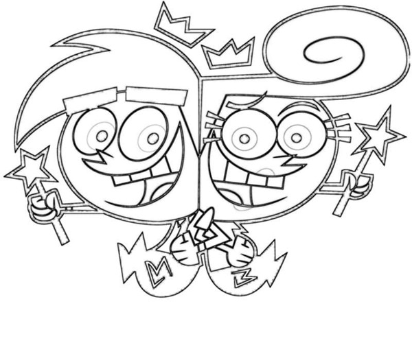 Dibujos de Dibujar Los Padrinos Mágicos Gratis para niños para colorear