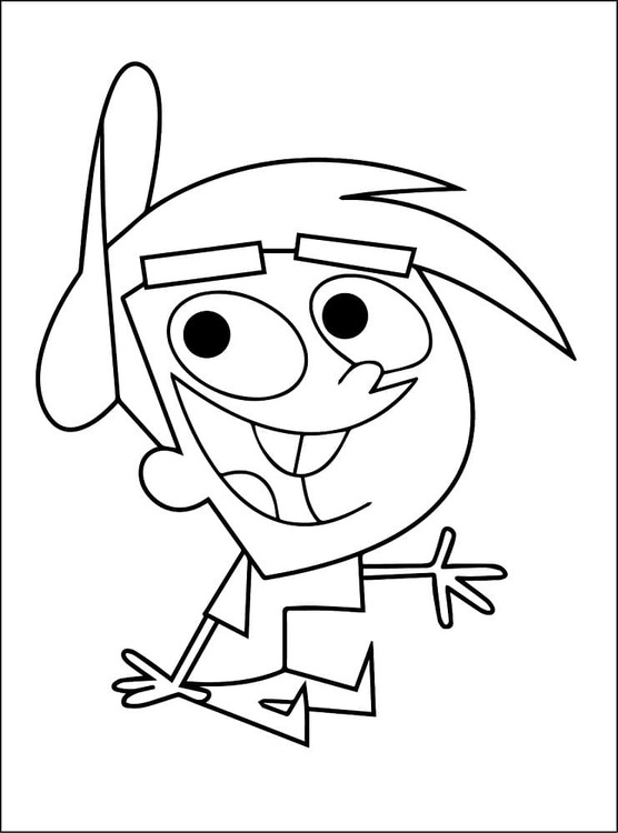 Dibujos de Dibujar Los Padrinos Mágicos imprimible gratis para colorear
