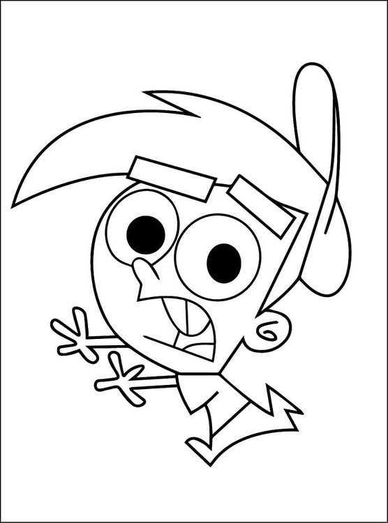 Dibujos de Dibujar Los Padrinos Mágicos imprimible para colorear