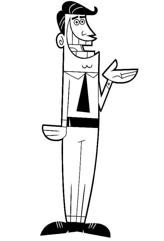Dibujos de Dibujar Los Padrinos Mágicos sencillo gratuito para colorear