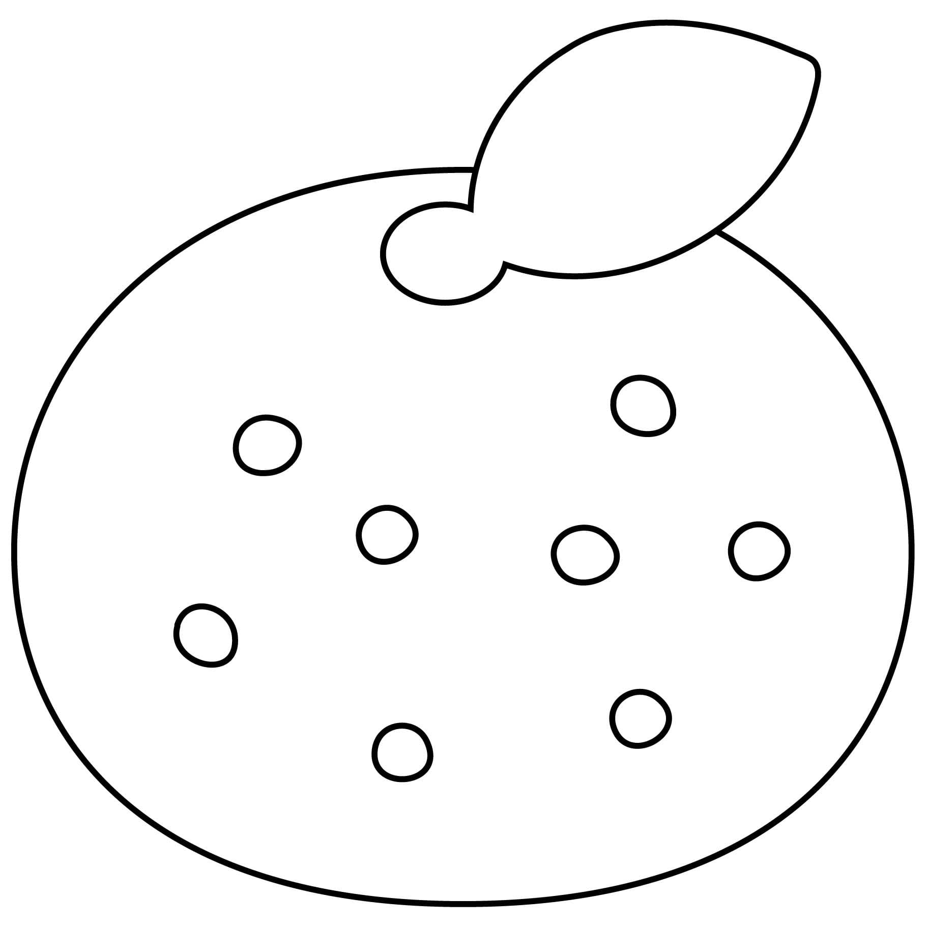 Dibujos de Dibujar Mandarina muy fácil para colorear