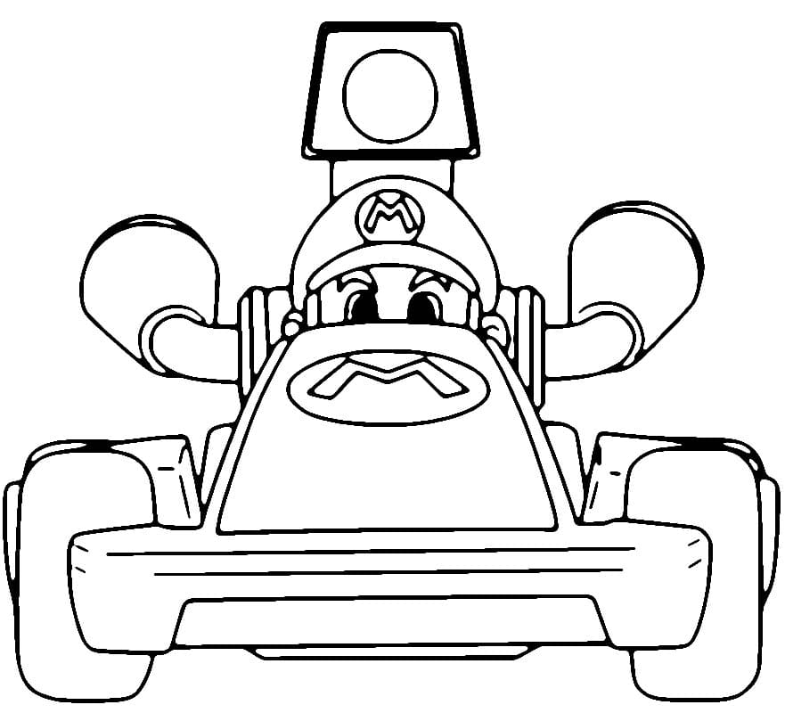 Dibujos de Dibujar Mario Kart Gratis para Imprimir para colorear