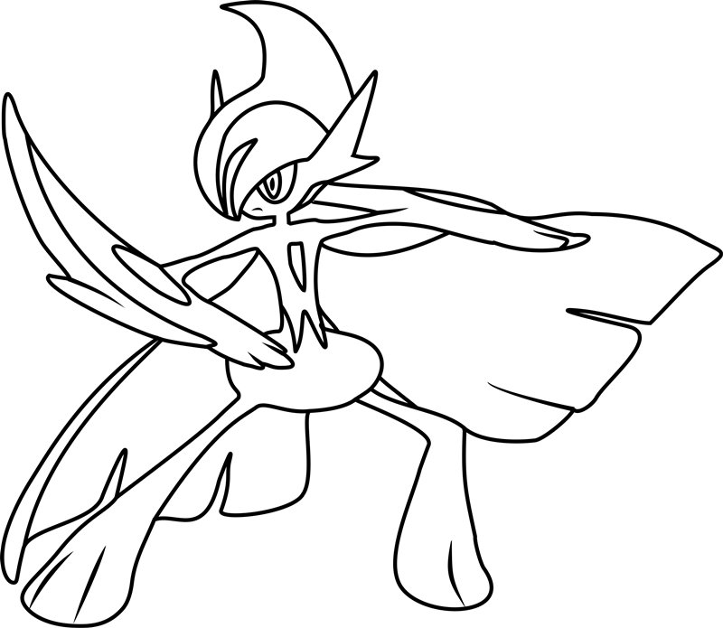 Dibujar Mega Gallade para colorir