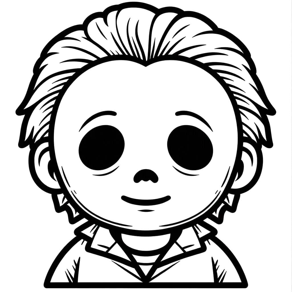 Dibujos de Dibujar Michael Myers 1 para colorear