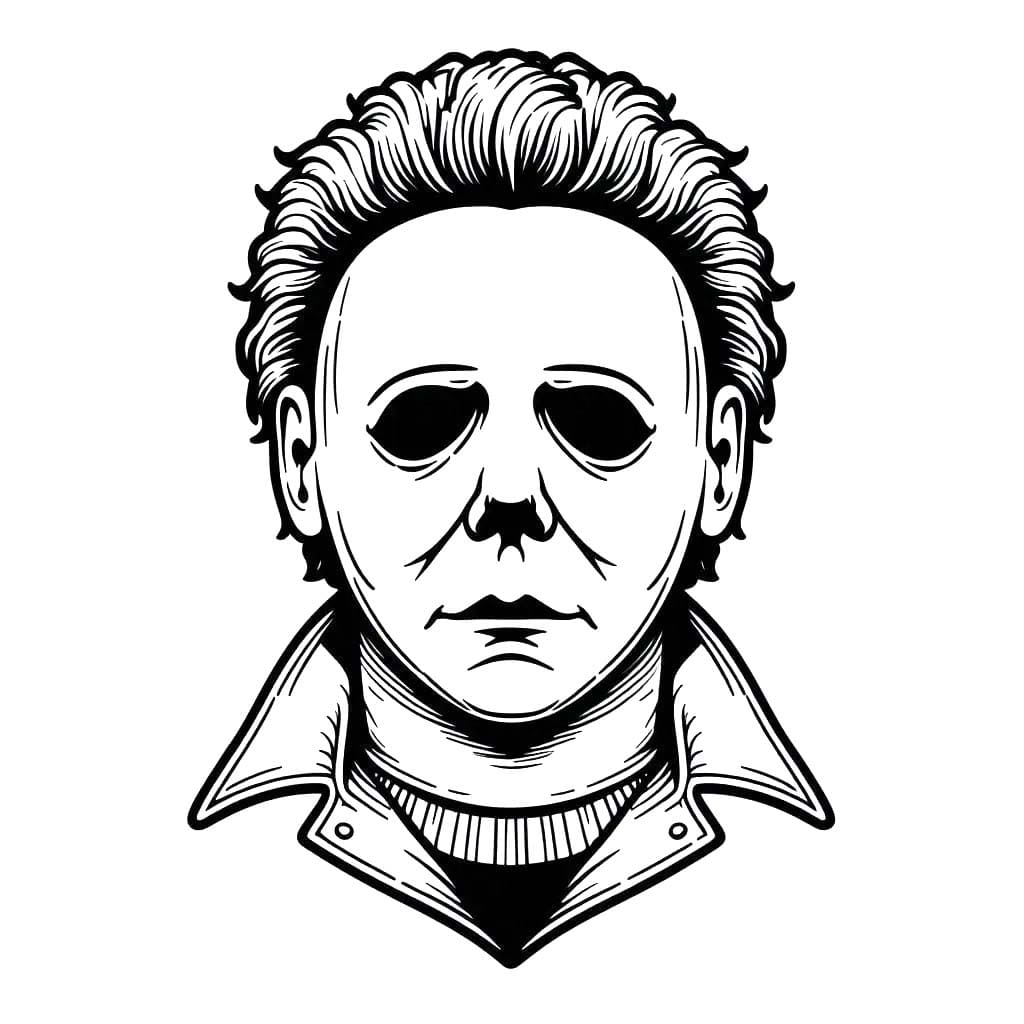 Dibujos de Dibujar Michael Myers 4 para colorear