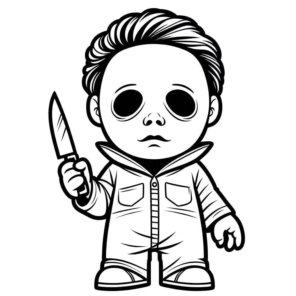 Dibujos de Dibujar Michael Myers 5 para colorear