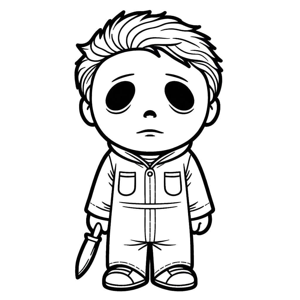 Dibujos de Dibujar Michael Myers 6 para colorear