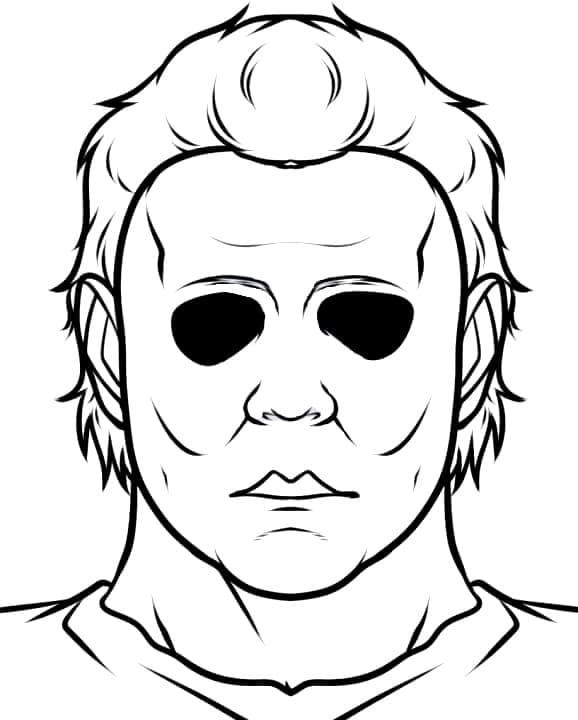 Dibujos de Dibujar Michael Myers en niños para colorear