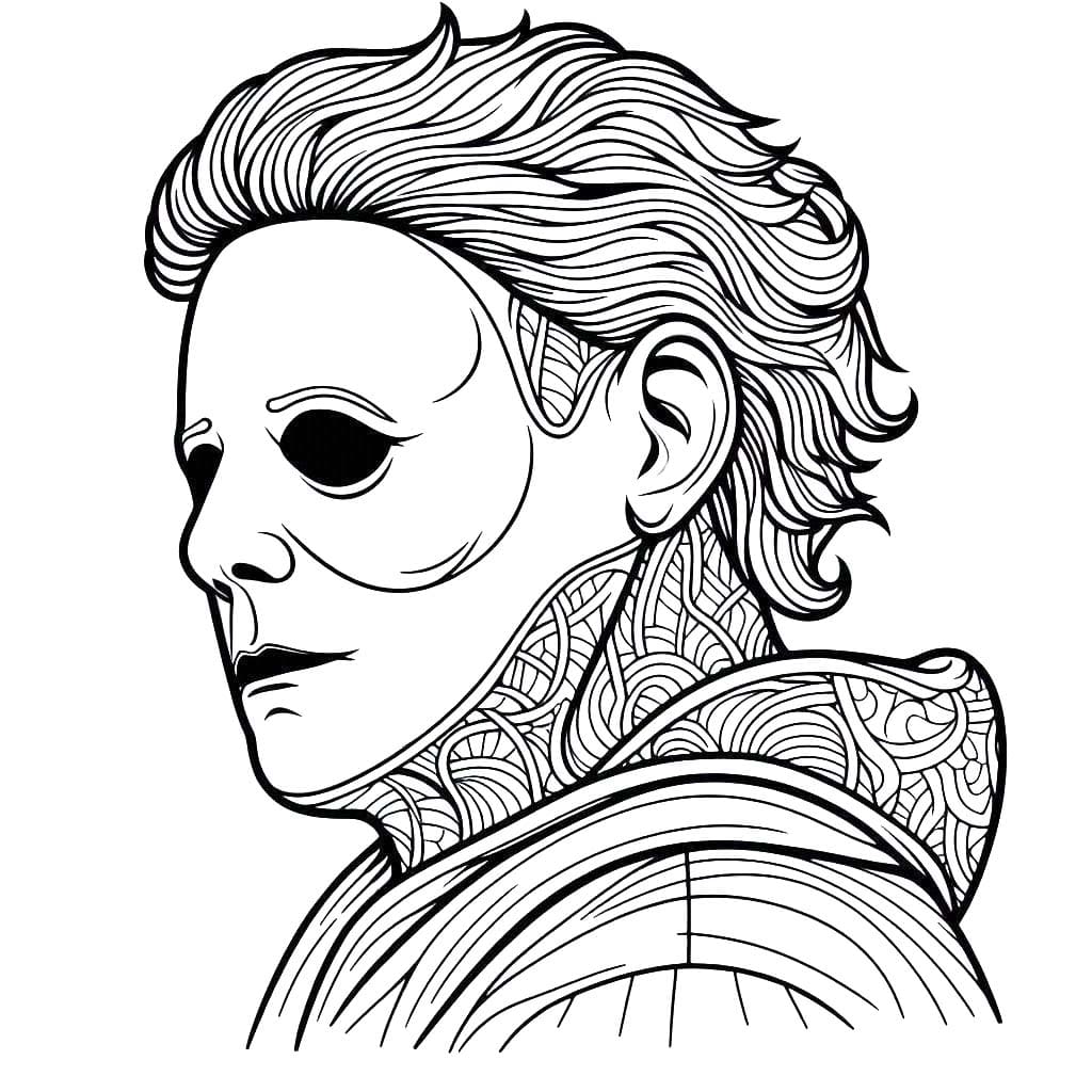 Dibujos de Dibujar Michael Myers gratis para colorear