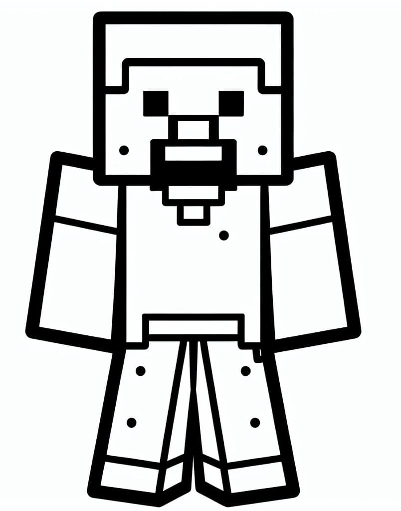 Dibujos de Dibujar Minecraft 3 para colorear