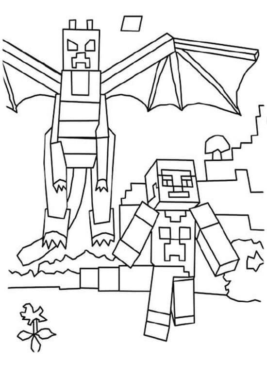 Dibujos de Dibujar Minecraft gratis para colorear