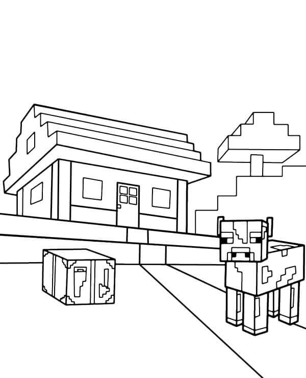 Dibujos de Dibujar Minecraft imprimible para colorear