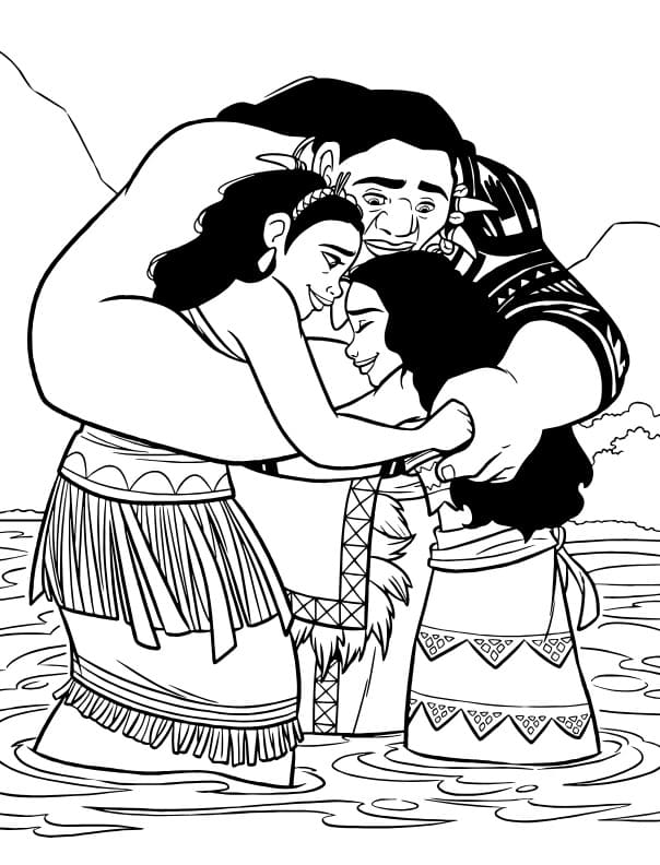 Dibujos de Dibujar Moana 2 para colorear