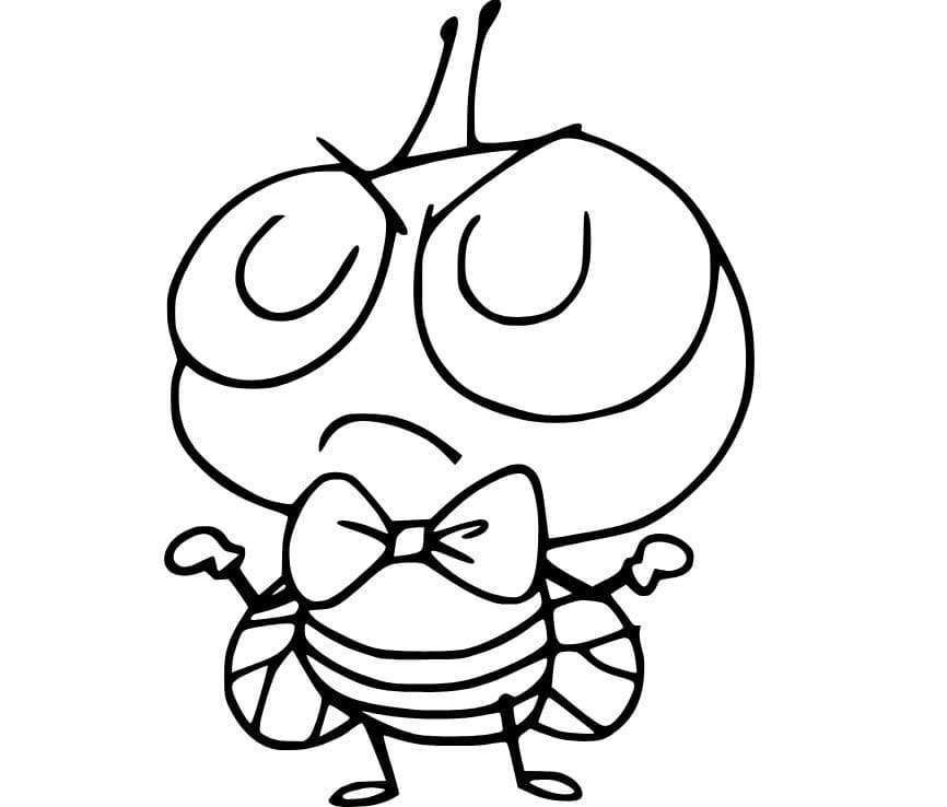 Dibujos de Dibujar Mosca animados para colorear