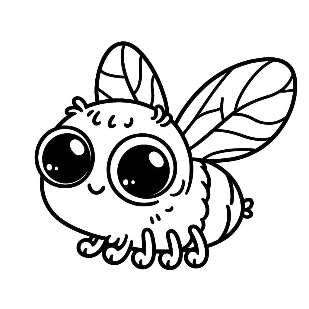 Dibujos de Dibujar mosca divertido para colorear