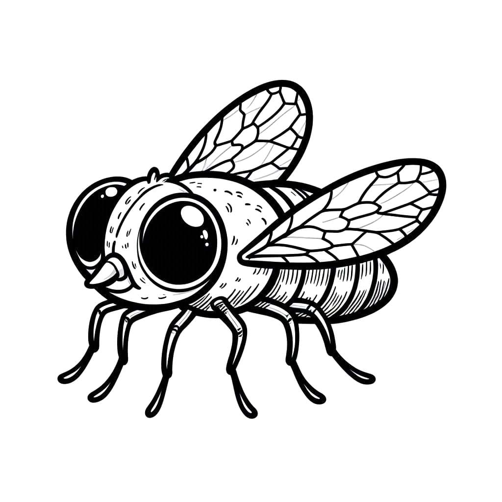 Dibujos de Dibujar Mosca para colorear