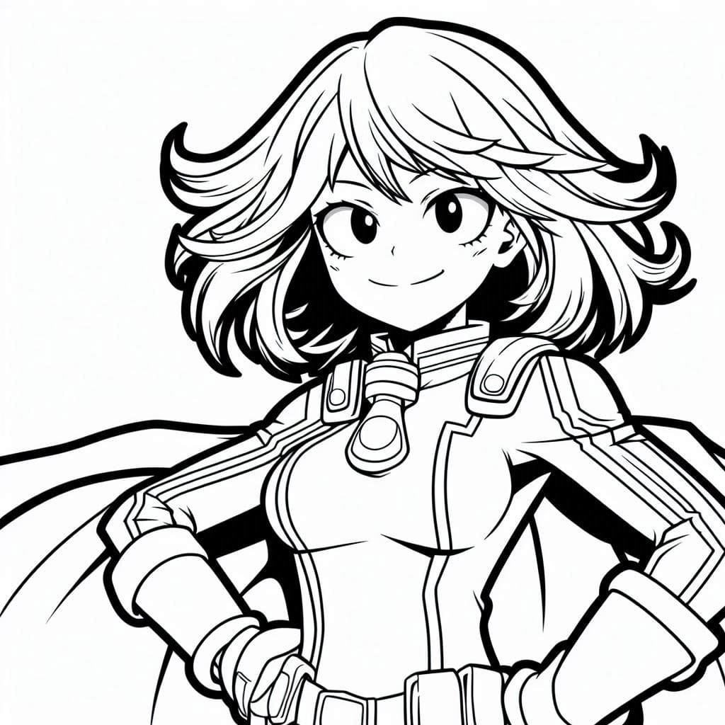 Dibujos de Dibujar My Hero Academia básico para colorear