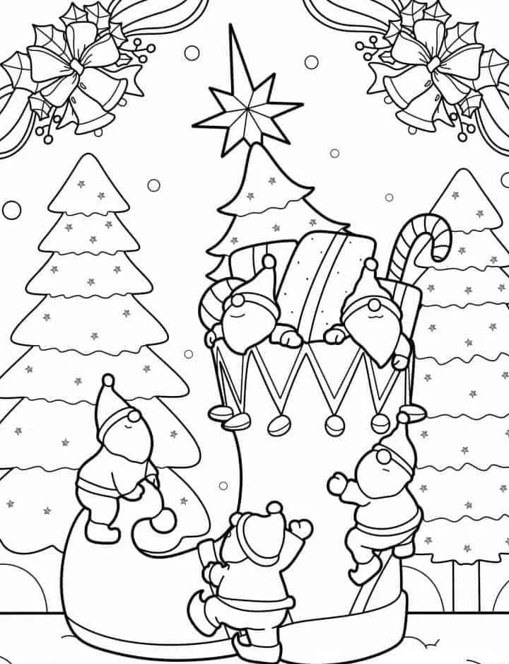 Dibujar Navidad para colorir