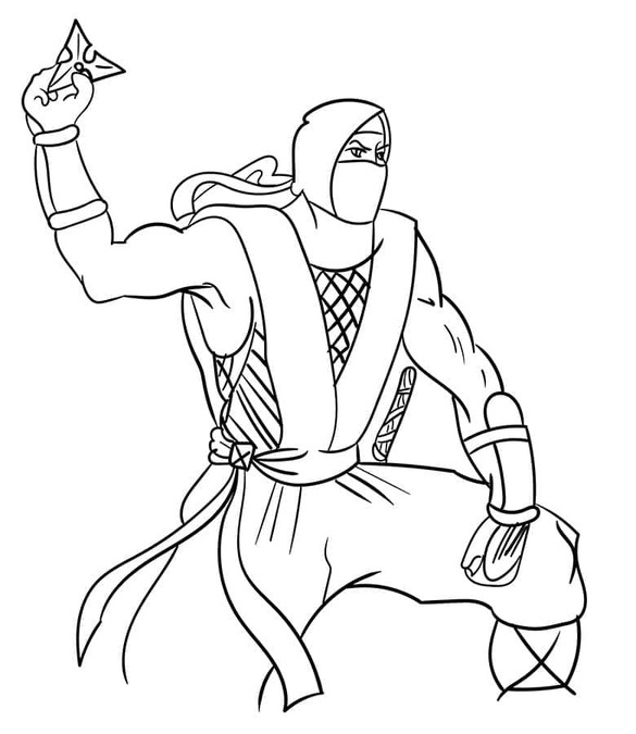Dibujar Ninja 2 para colorir