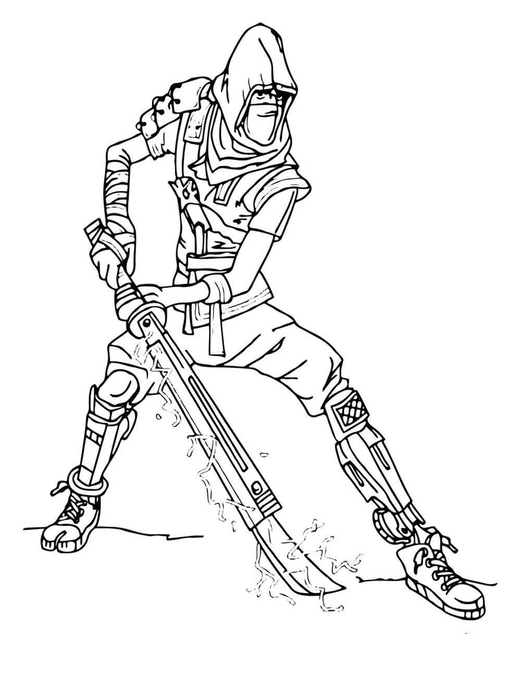 Dibujar Ninja gratis para colorir