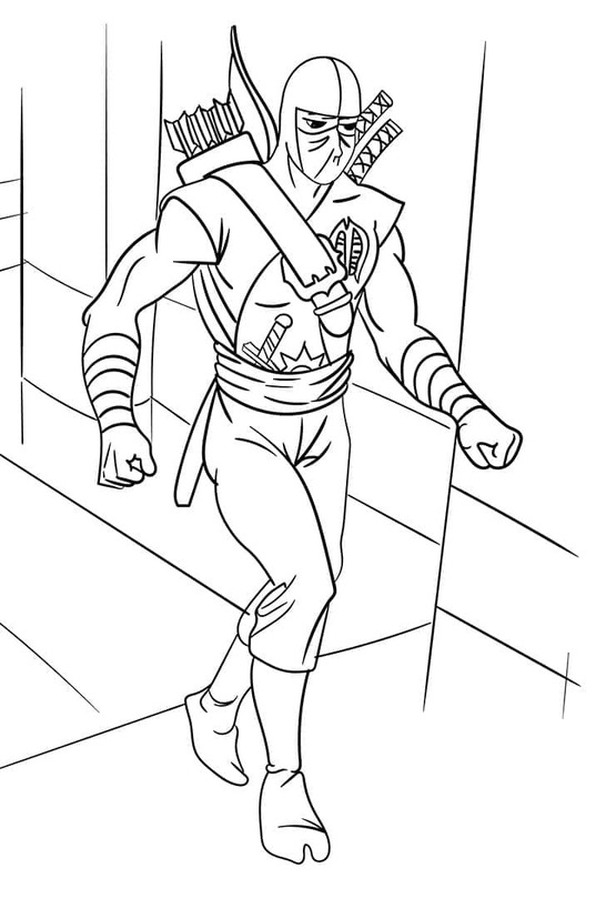 Dibujar Ninja Gratis para niños para colorir