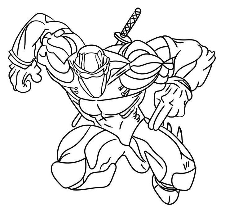 Dibujar Ninja imprimible gratis para colorir