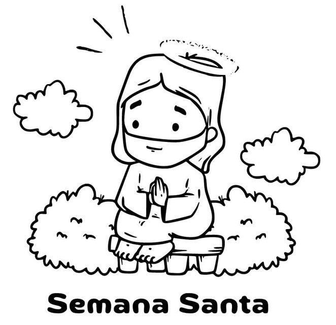 Dibujos de Dibujar normal Semana Santa para colorear