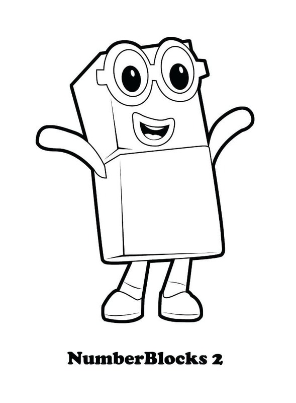 Dibujos de Dibujar Numberblocks 2 para colorear