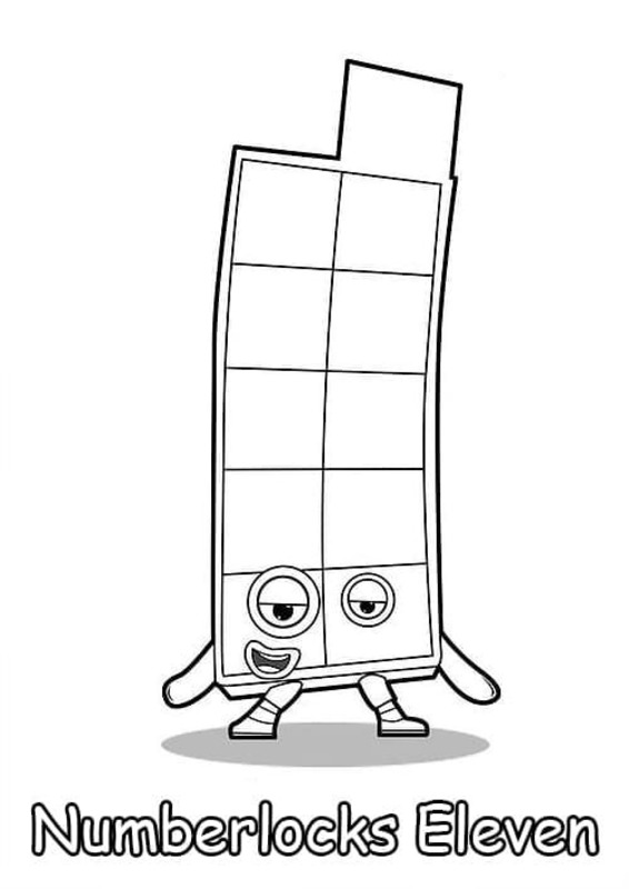 Dibujos de Dibujar Numberblocks Once para colorear