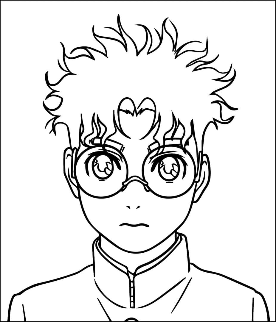 Dibujos de Dibujar Okarun en Anime Dandadan para colorear