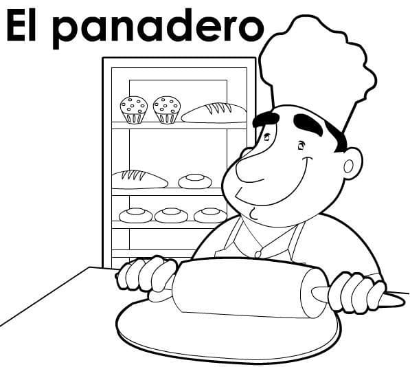 Dibujos de Dibujar panadero básico para colorear