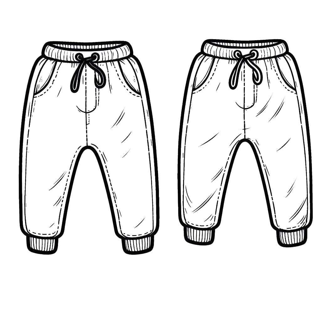 Dibujos de Dibujar Pantalon 4 para colorear