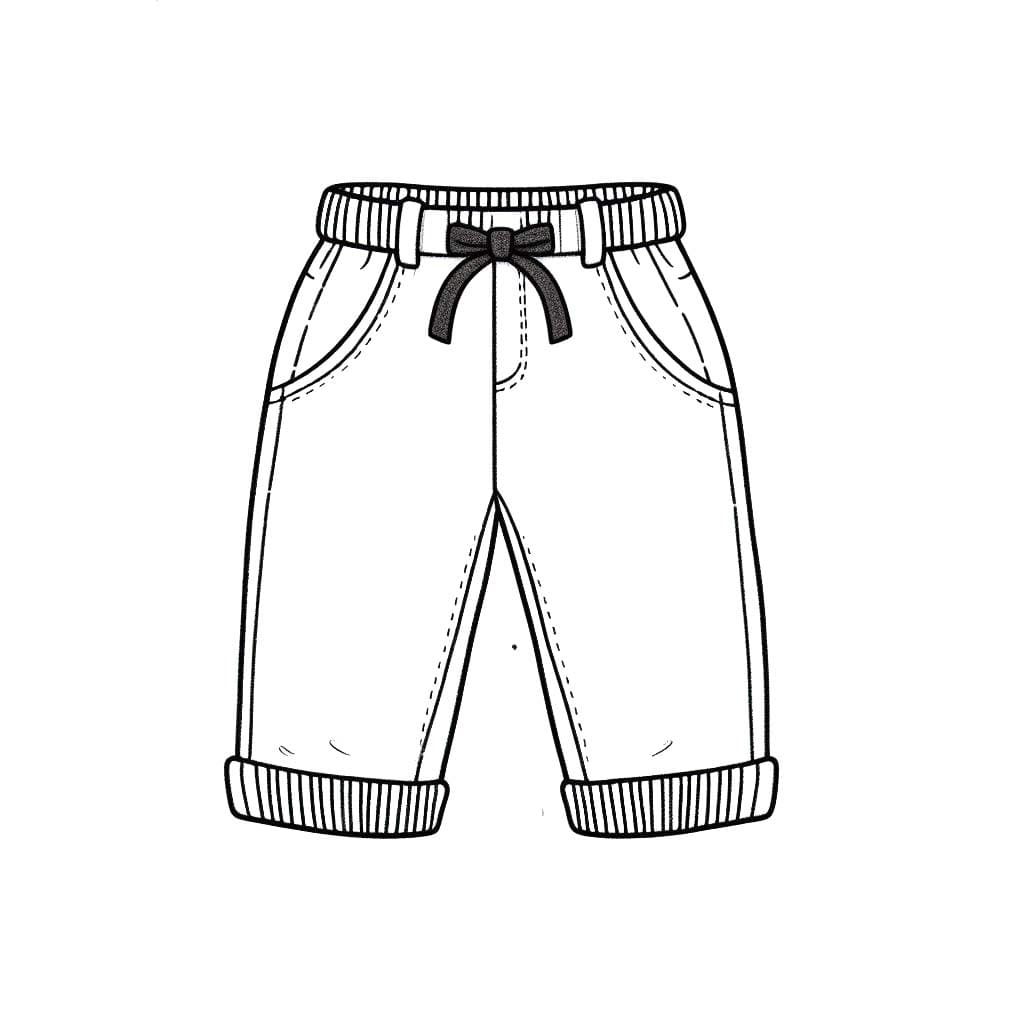 Dibujos de Dibujar Pantalon 5 para colorear