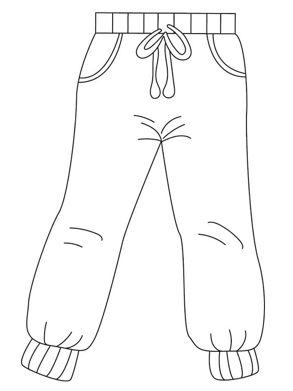 Dibujos de Dibujar Pantalon en niños para colorear