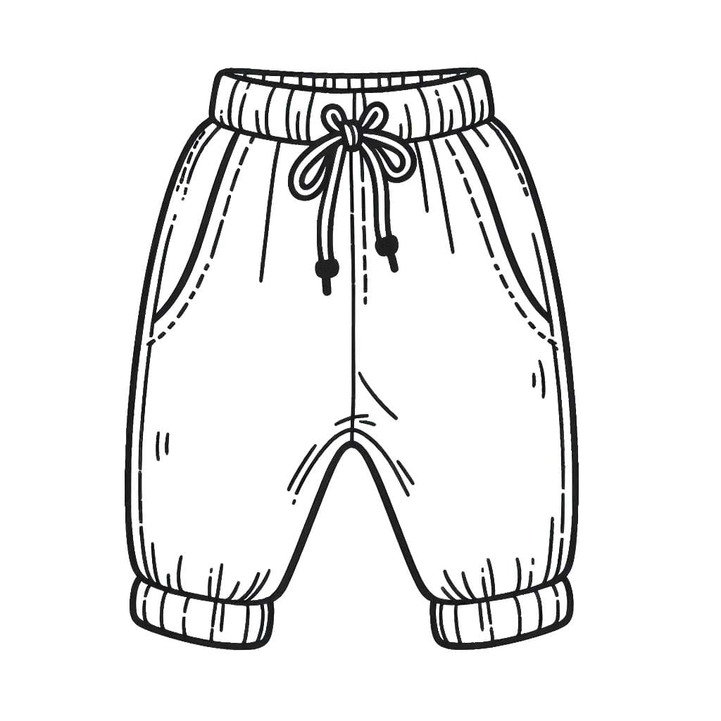 Dibujos de Dibujar Pantalon imprimible gratis para colorear