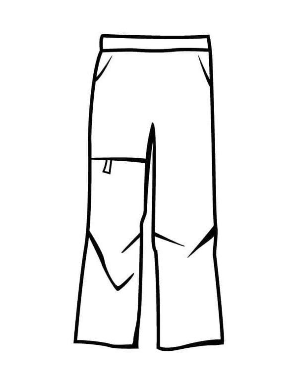 Dibujos de Dibujar Pantalon Imprimible para niños para colorear