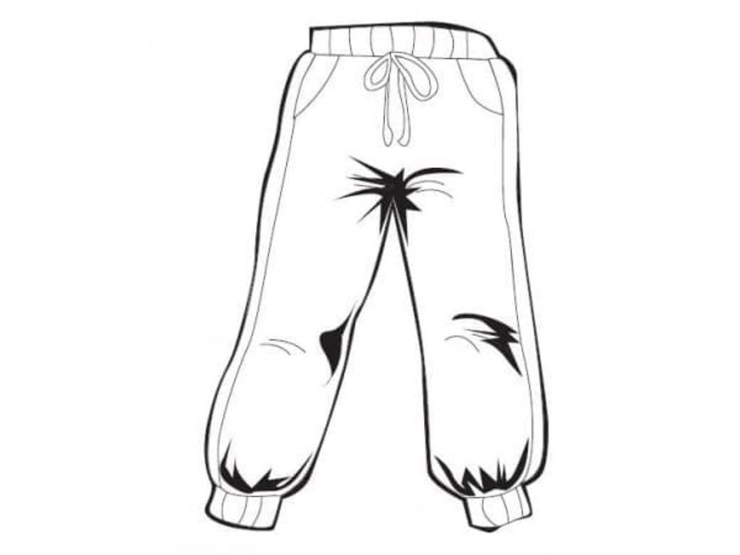 Dibujos de Dibujar Pantalon Muy sencillo para colorear