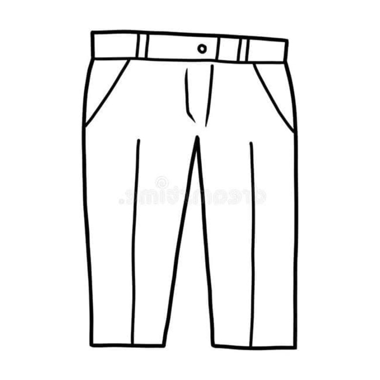 Dibujos de Dibujar Pantalon para niños para colorear