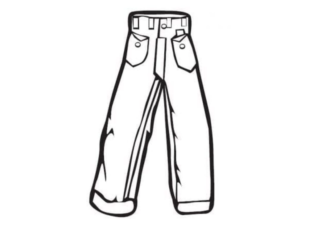 Dibujos de Dibujar Pantalon sencillo para colorear